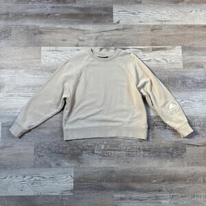 Pajar Canada Beige Cotton Crewneck Sweatshirt Raglan Minimalist Quiet Luxury M